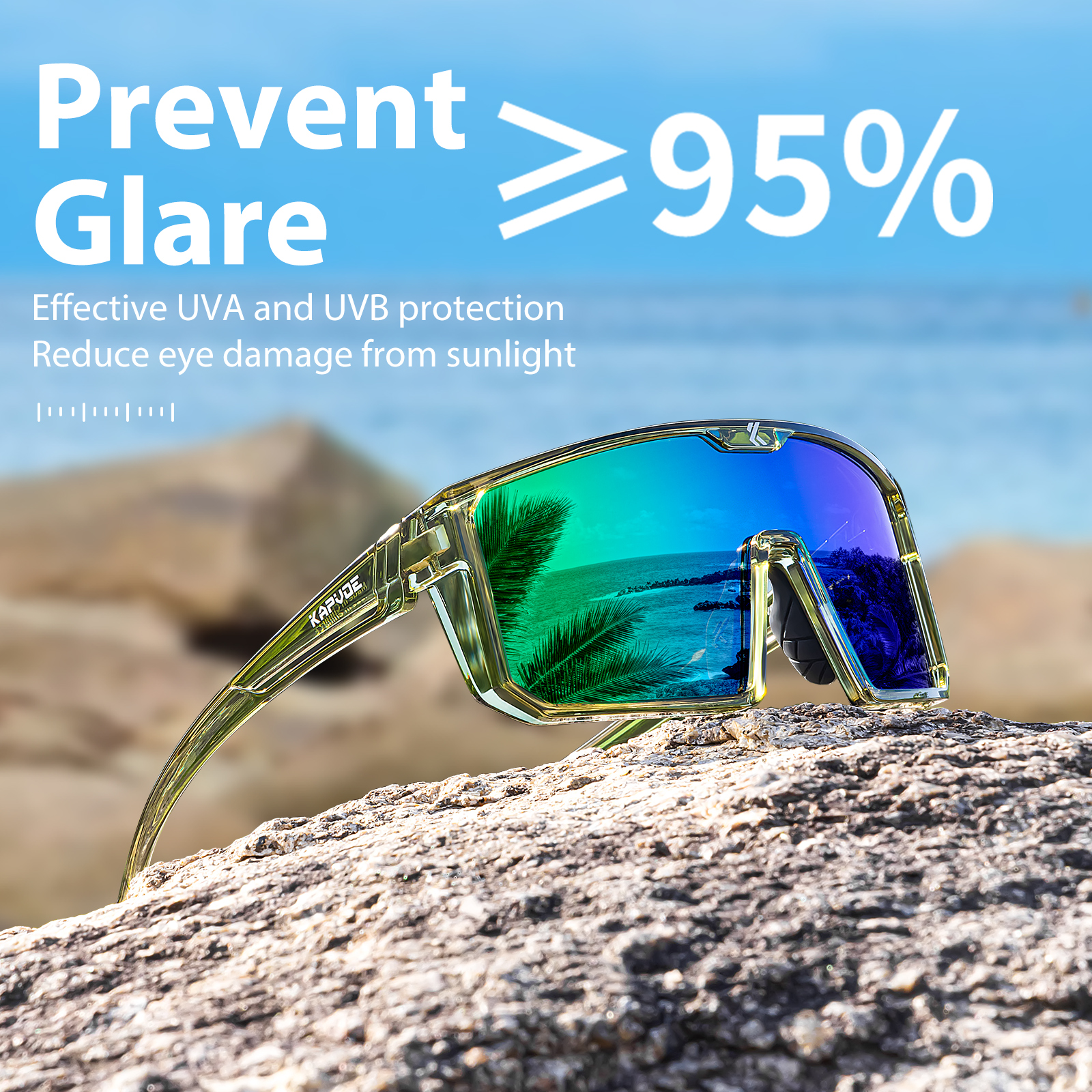 Fishing Sunglasses Polarized - Occhiali da Sole Kapvoe per Uomo