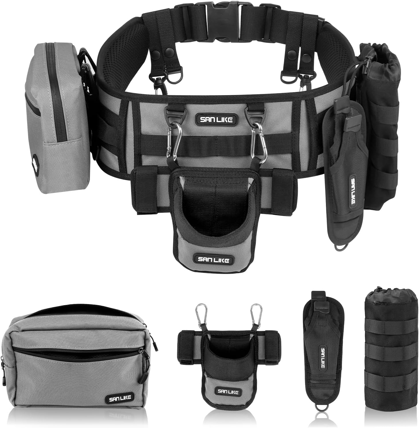 Fishing Belt - SANLIKE Cintura da Pesca con Portacanna,