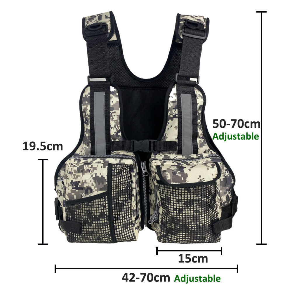 Fishing Vest - Gilet da Pesca Outdoor con Tasche