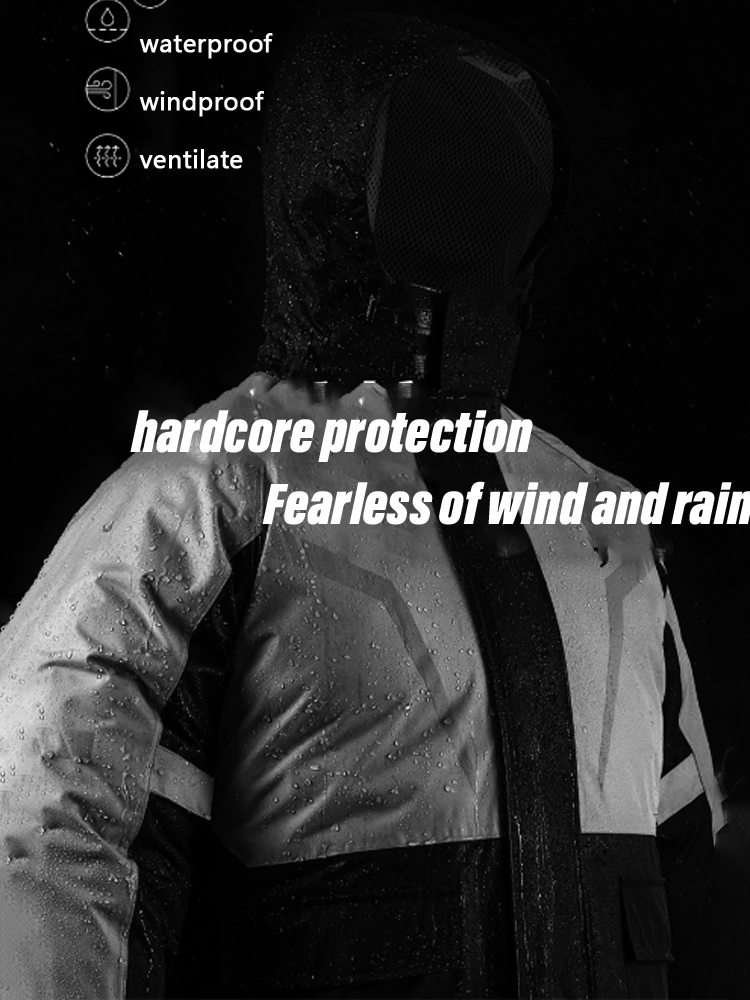 Fishing Rain Suit - Storm Moto Tuta antipioggia Impermeabile Pantaloni