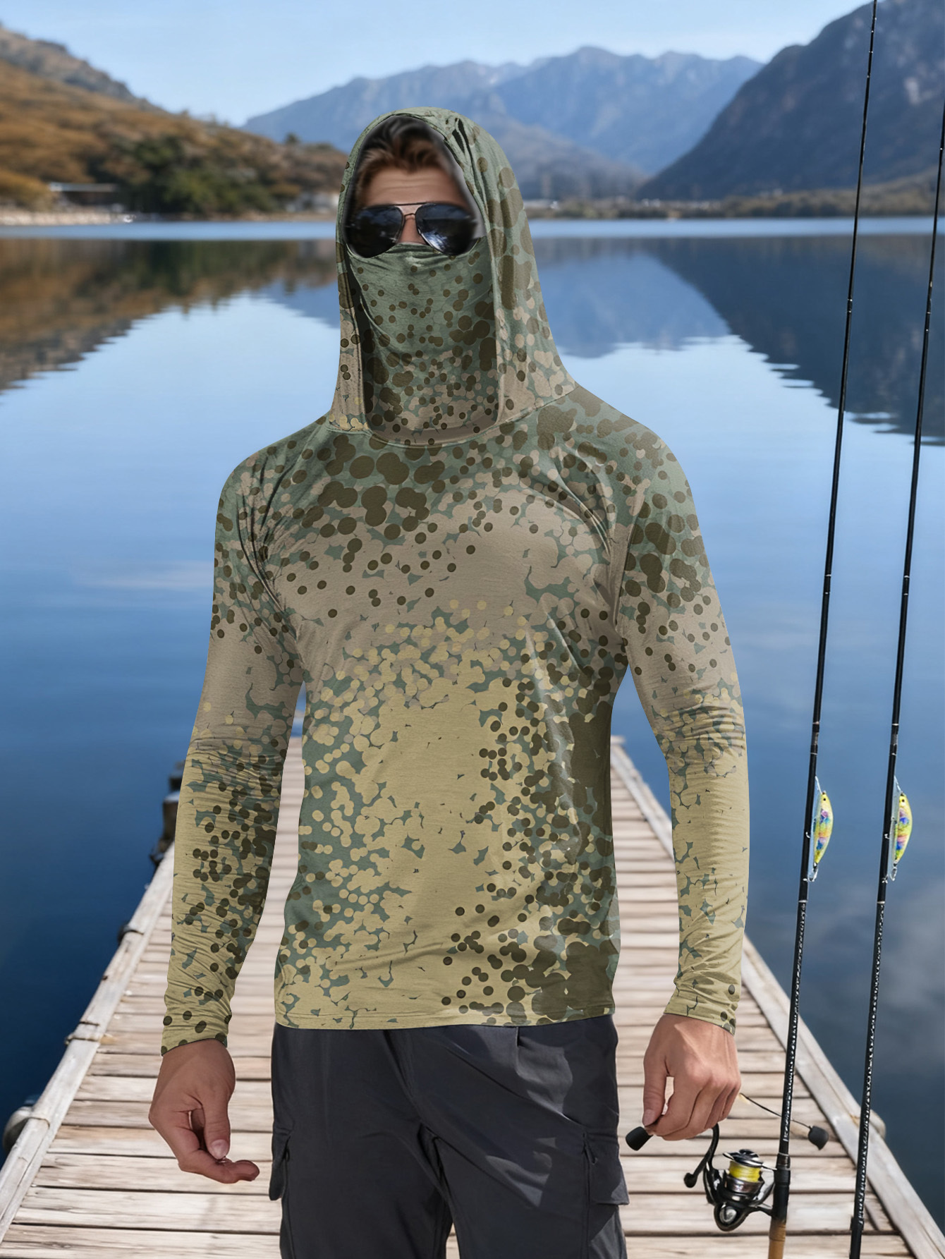 Fishing Shirt Uv Protection - Camicia da Pesca per Uomo con