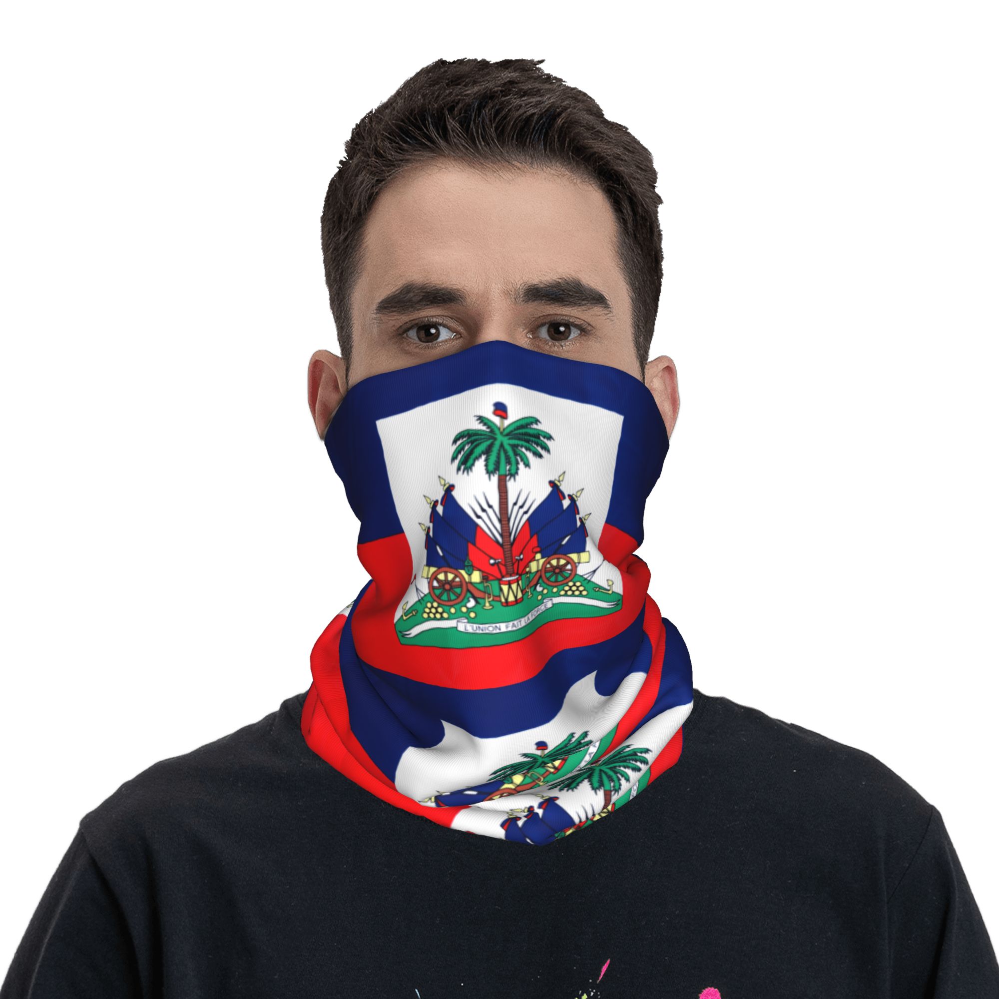 Fishing Mask Sun Protection - Passamontagna Sportivo da Esterno con Bandiera