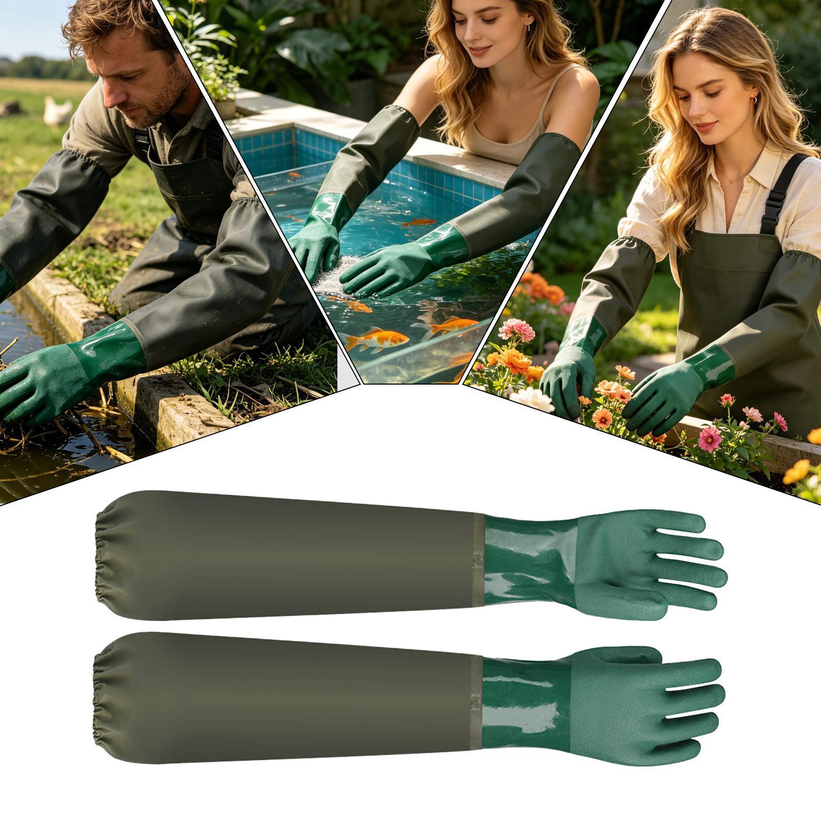 Fishing Gloves - Guanti in gomma impermeabili, resistenti e