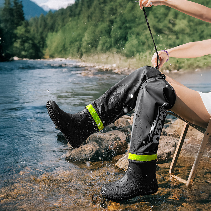 Fishing Boots - Stivali da Pioggia Pieghevoli da Uomo,