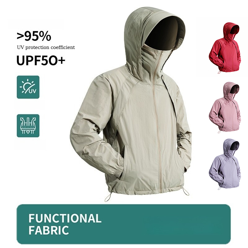 Fishing Shirt Uv Protection - Giacca con Cappuccio UPF 50+ per