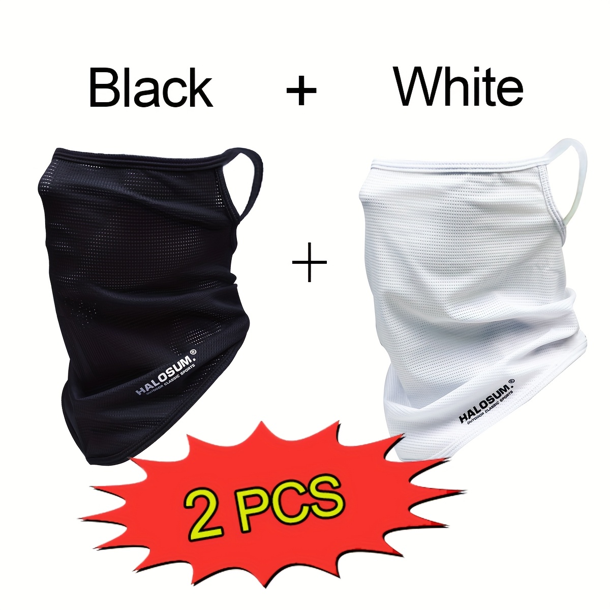Fishing Mask Sun Protection - 1/2 Pezzi Maschera Viso in Seta