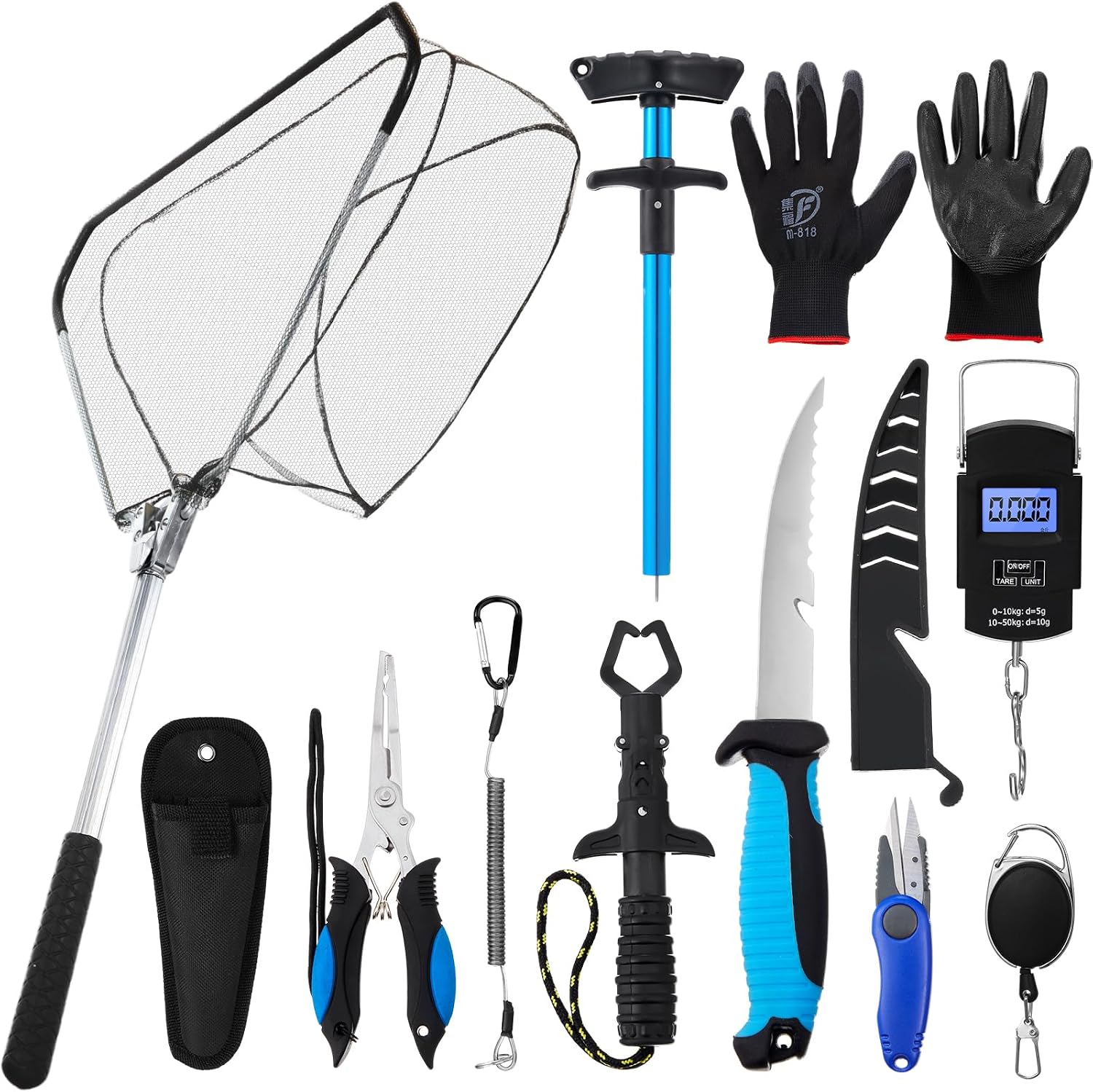 Fishing Gloves - Set di 10 Attrezzi da Pesca