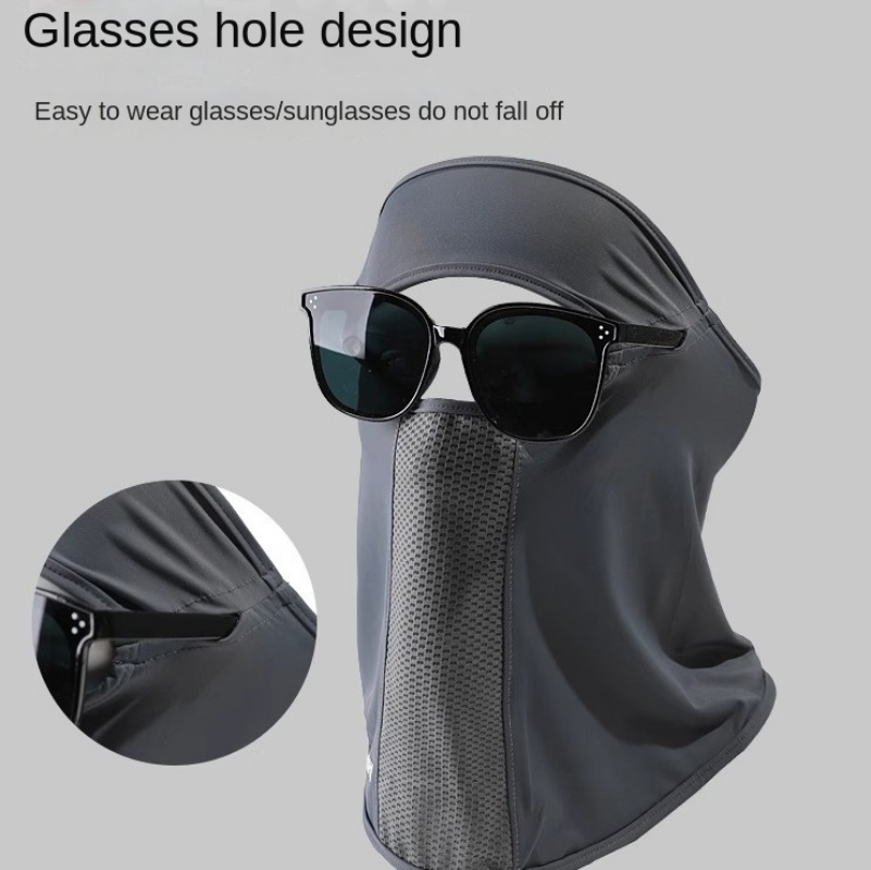 Fishing Mask Sun Protection - Maschera estiva in seta ghiaccio anti-UV