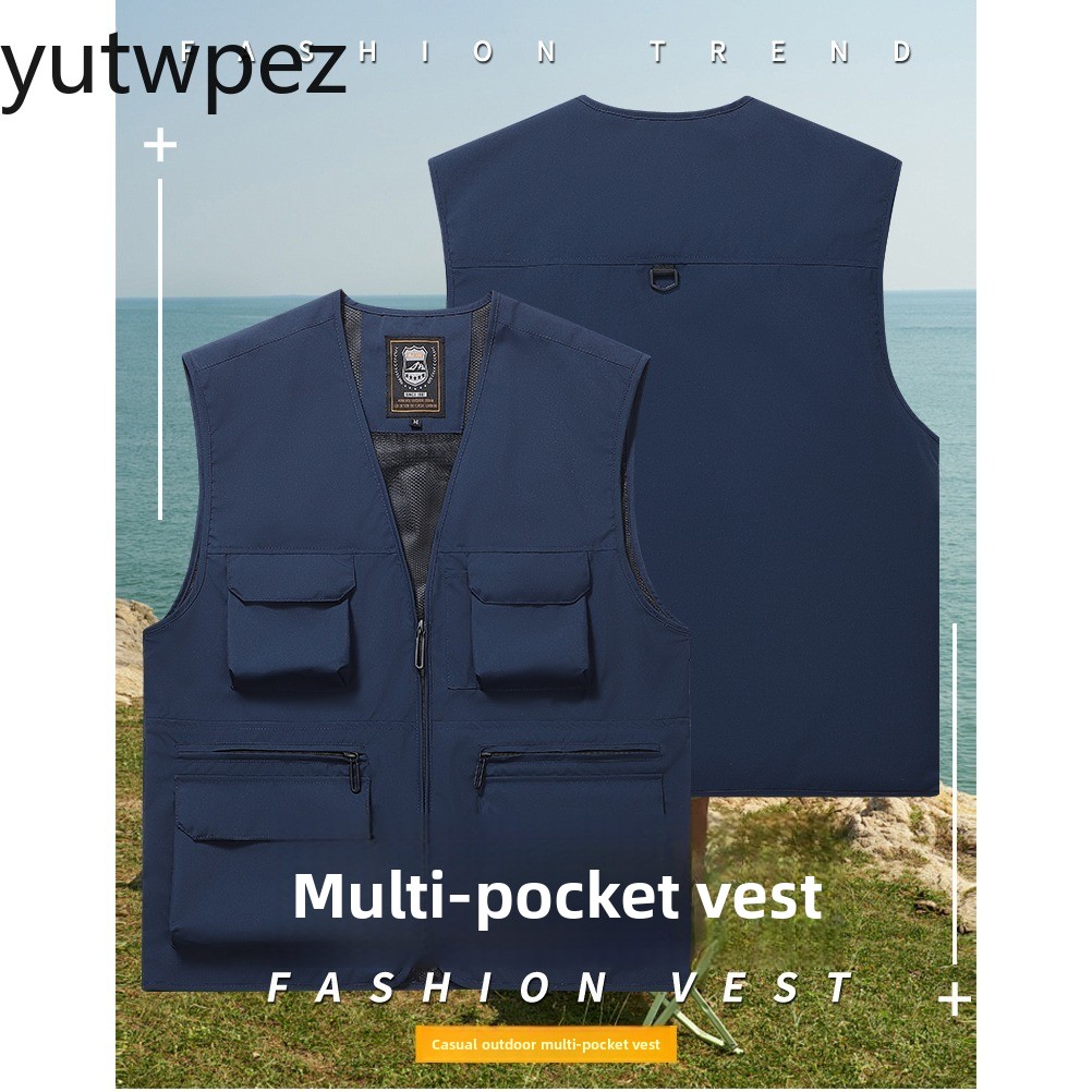 Fishing Vest - Gilet da Lavoro Leggero da Uomo