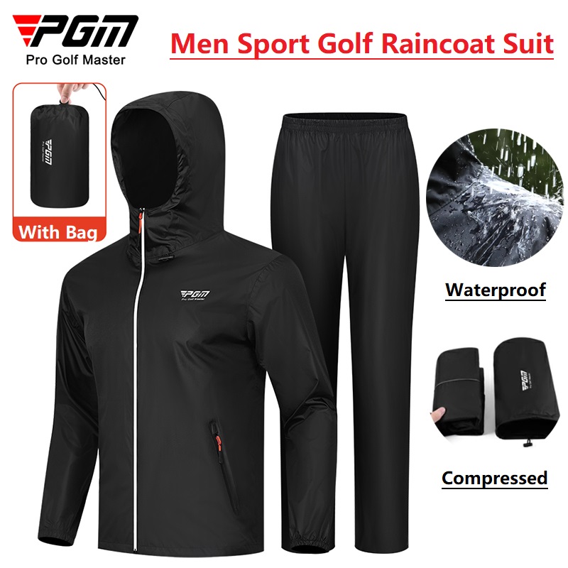 Fishing Rain Suit - Pgm Uomo Golf Impermeabile Pantaloni antipioggia