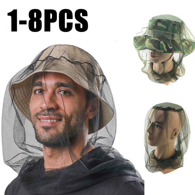 Fishing Hat - Cappello da Pesca con Rete Anti-Zanzare