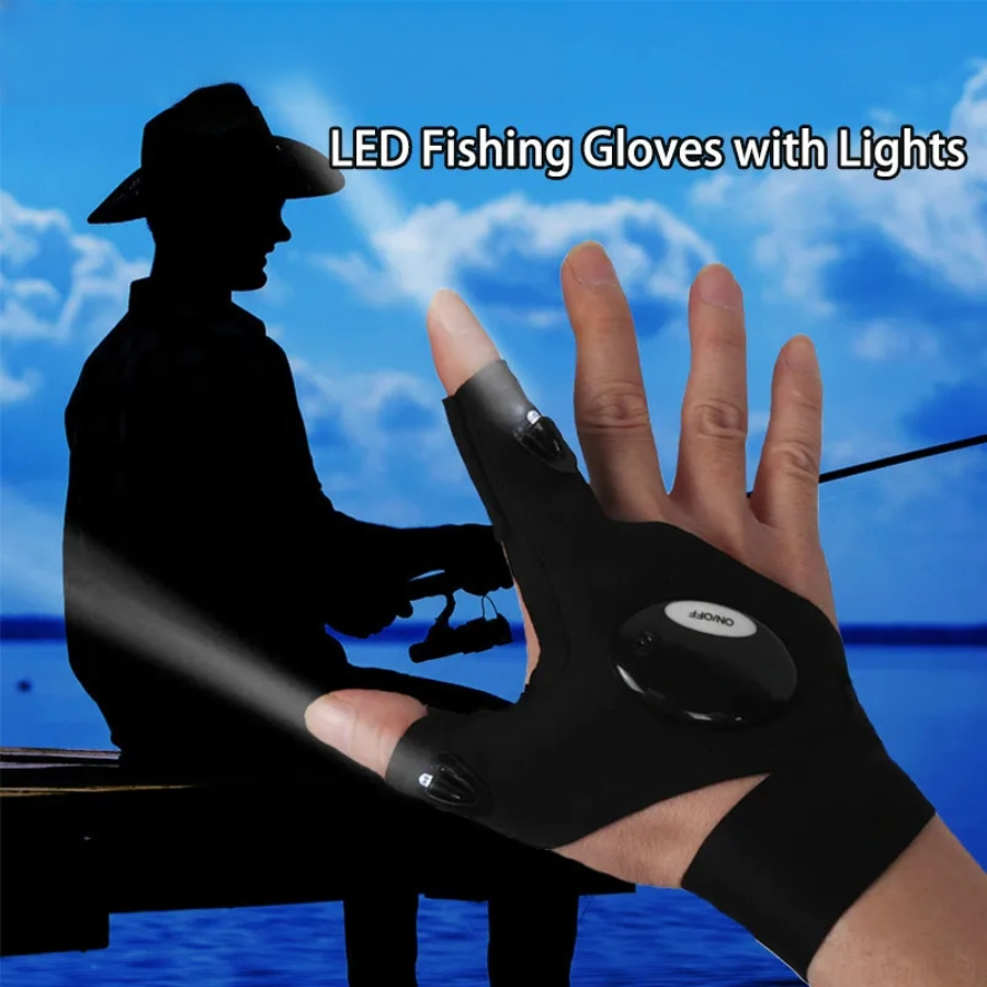 Guanti LED Mezze Dita per Uomo - Fishing Gloves recensione e prezzo