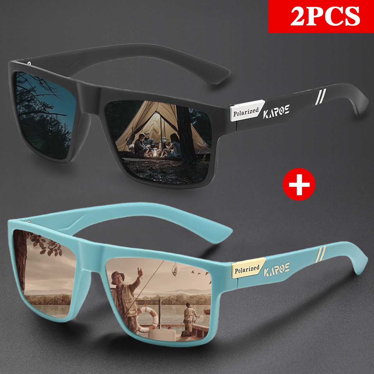 KAROS 2 pezzi occhiali da sole - Fishing Sunglasses Polarized recensione e prezzo