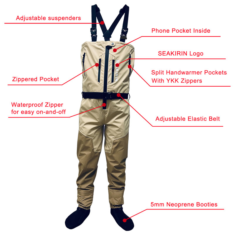 Trampolieri da pesca sul petto - Fishing Waders recensione e prezzo