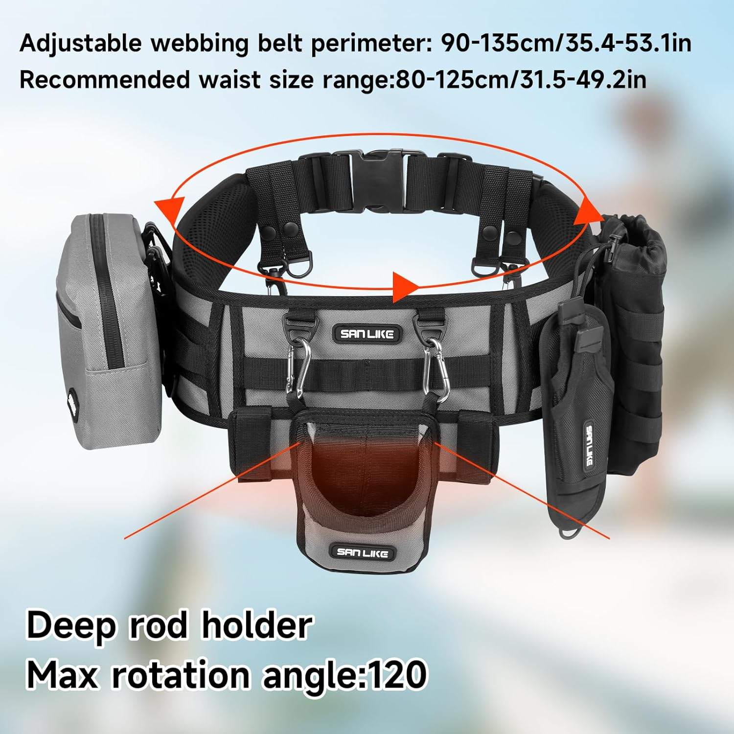 SANLIKE Cintura da Pesca con P - Fishing Belt recensione e prezzo