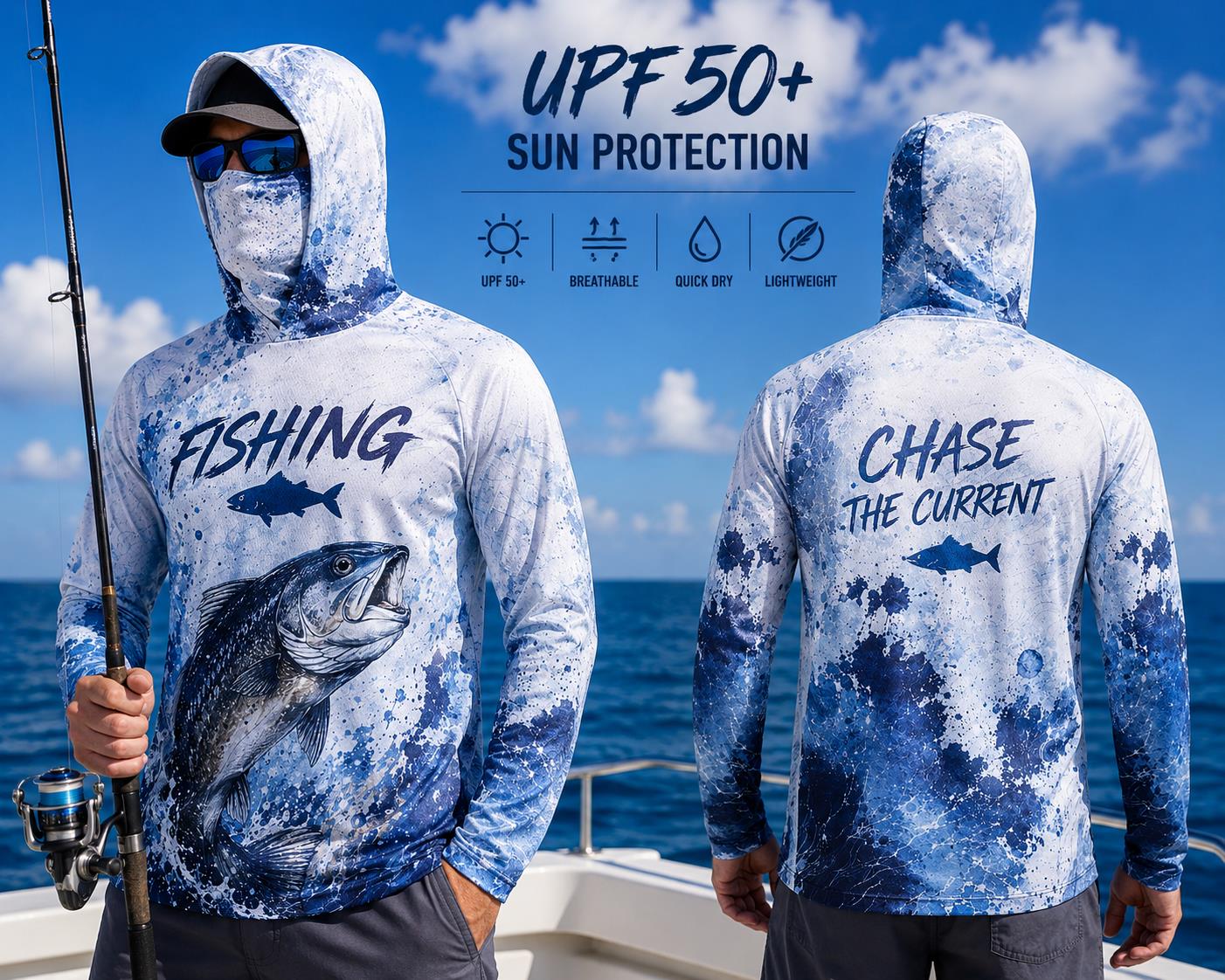 Maglia da Pesca con Cappuccio  - Fishing Mask Sun Protection recensione e prezzo
