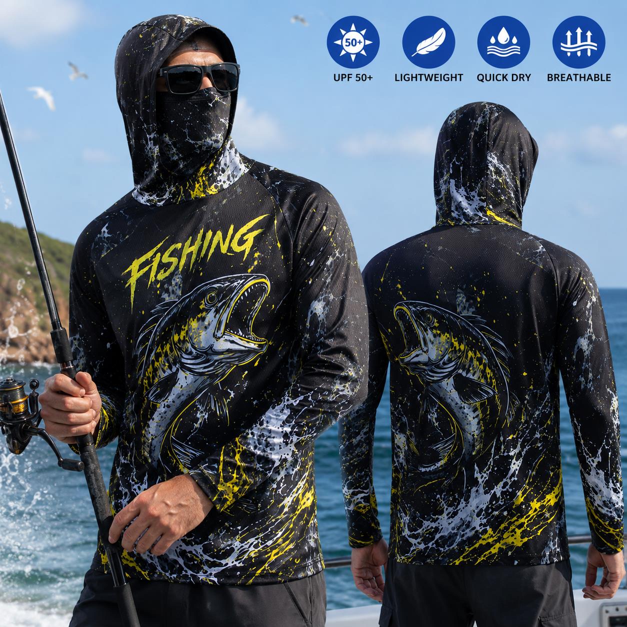 Maglia da Pesca con Cappuccio  - Fishing Hoodie recensione e prezzo