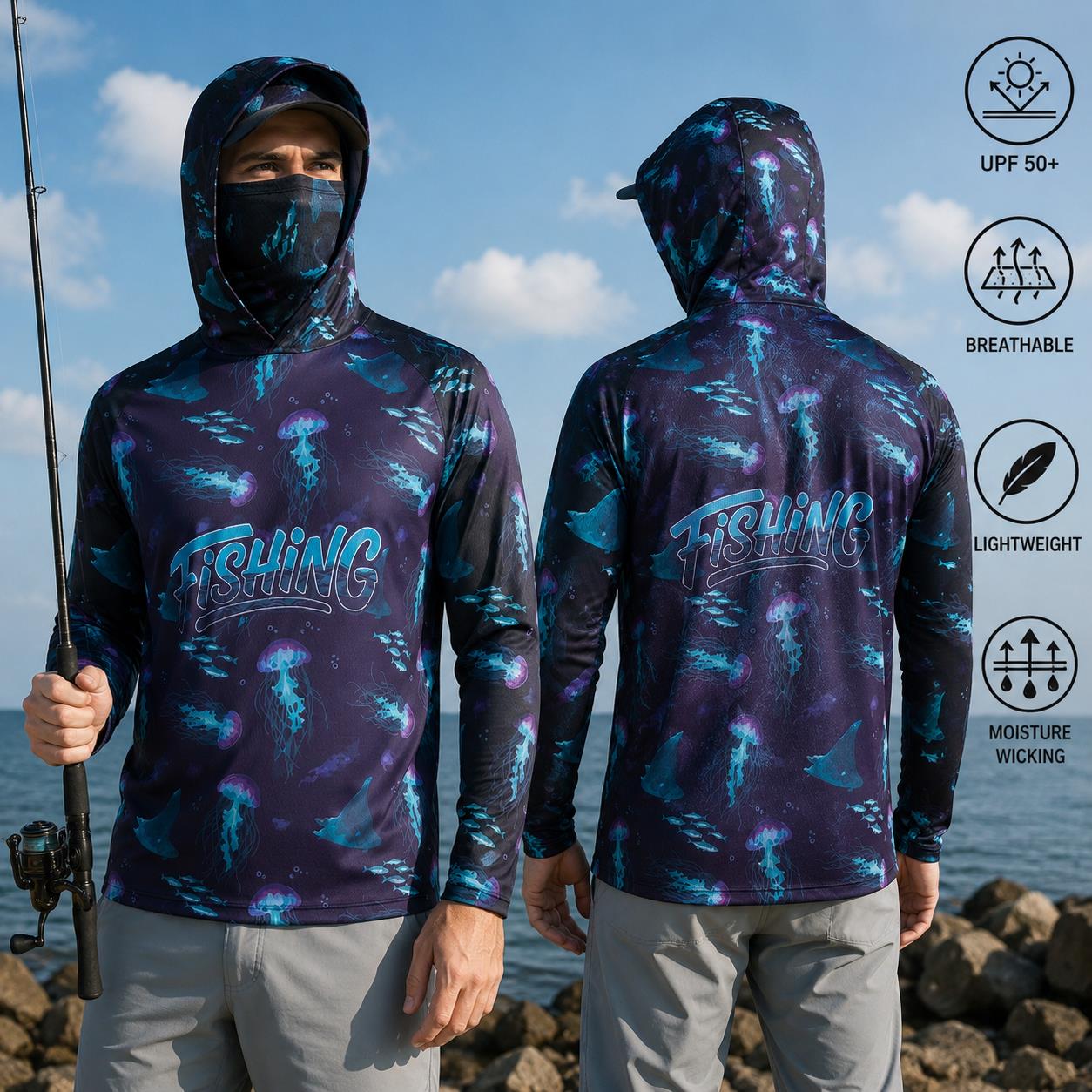 Maglia da Pesca con Cappuccio  - Fishing Mask Sun Protection recensione e prezzo