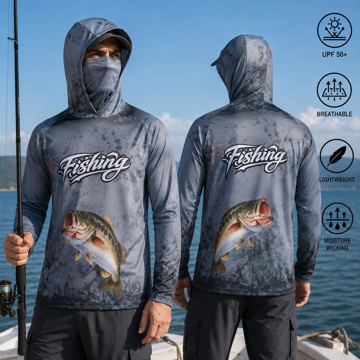 Maglia da Pesca con Cappuccio  - Fishing Mask Sun Protection recensione e prezzo