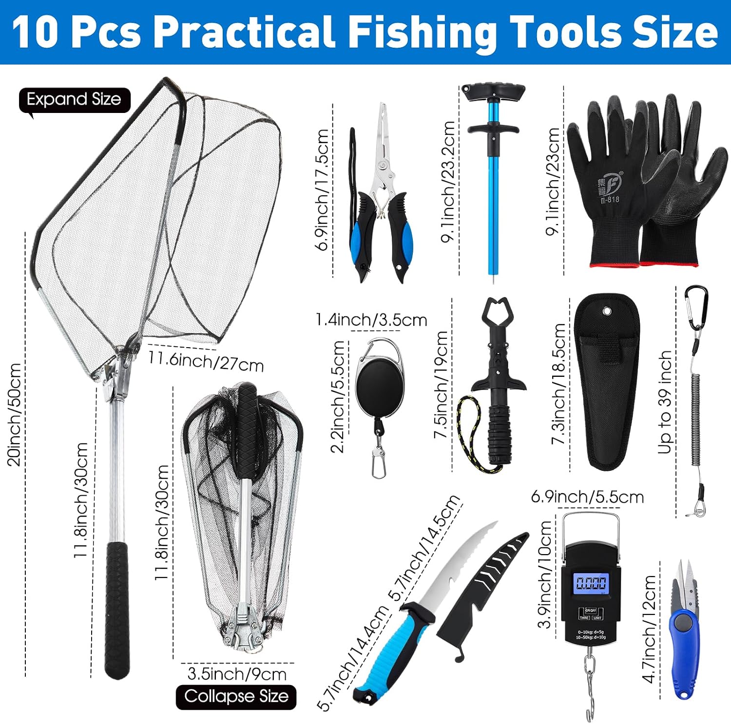 Set di 10 Attrezzi da Pesca Mu - Fishing Gloves recensione e prezzo