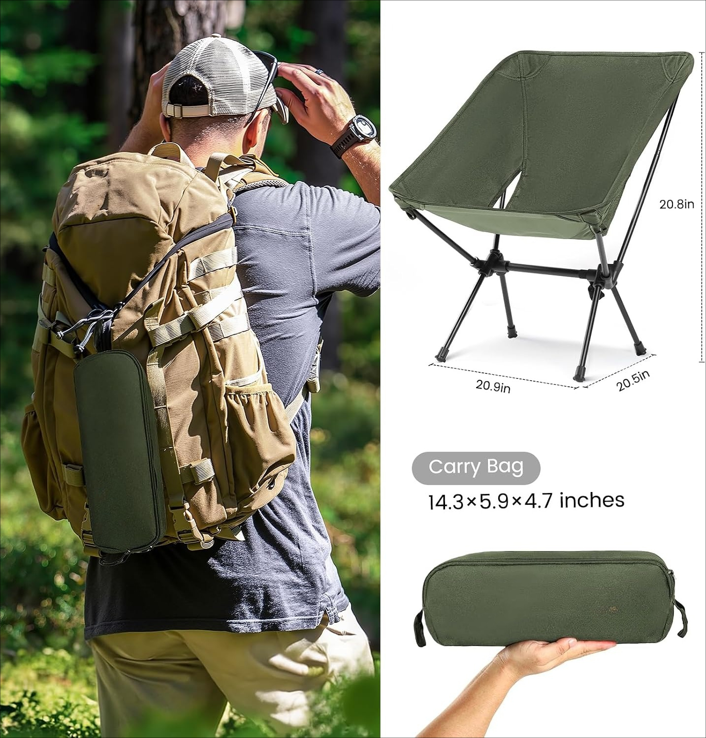 Sedia da Campeggio Leggera e C - Fishing Backpack recensione e prezzo