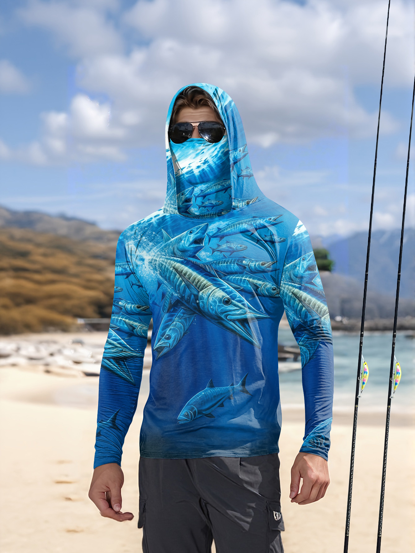 Maglietta da pesca a maniche l - Fishing Shirt Uv Protection recensione e prezzo